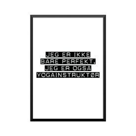 Plakat: Yogainstruktør