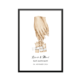 Plakat: 3 børn og par, ID...