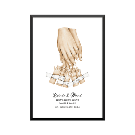 Plakat: 5 børn og par, ID...