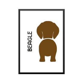 Plakat: Beagle, Dog Butt