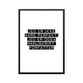 Plakat: Manuskriptforfatter