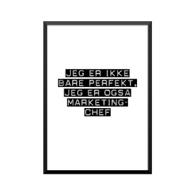Plakat: Marketingchef