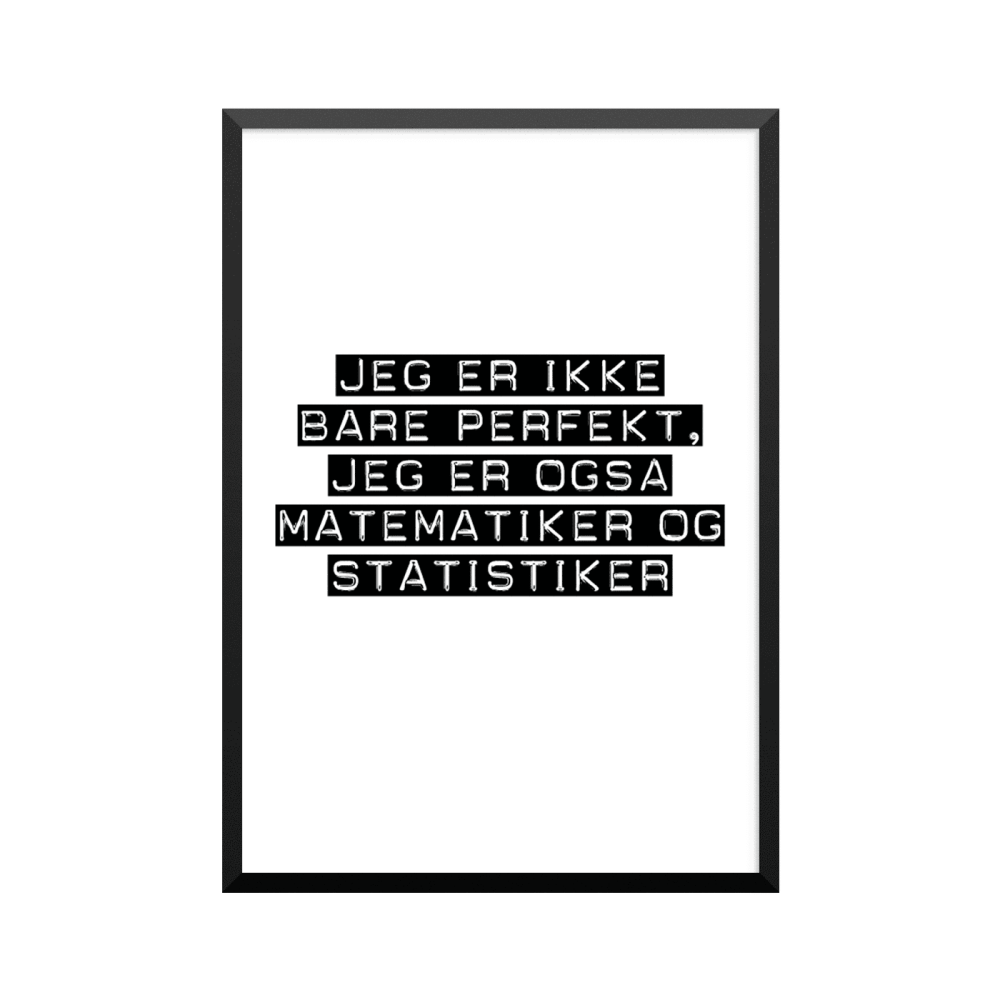 Plakat: Matematiker og statistiker