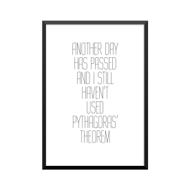 Plakat: 'ANOTHER DAY HAS...