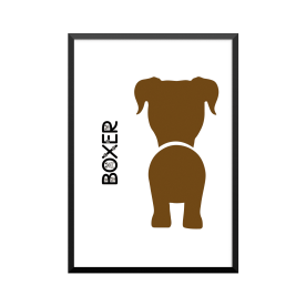 Plakat: Boxer, Dog Butt