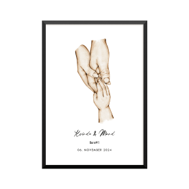 Plakat: 1 barn og par, familie