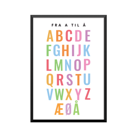 Plakat: FRA A TIL Å, ABCogLEG