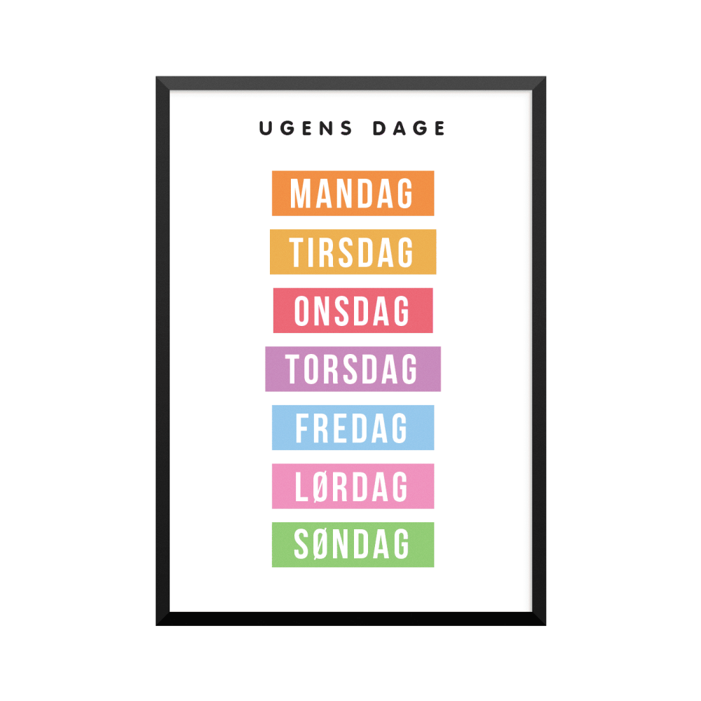 Plakat: UGENS DAGE, ABCogLEG