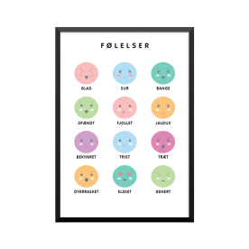 Plakat: FØLELSER, ABCogLEG