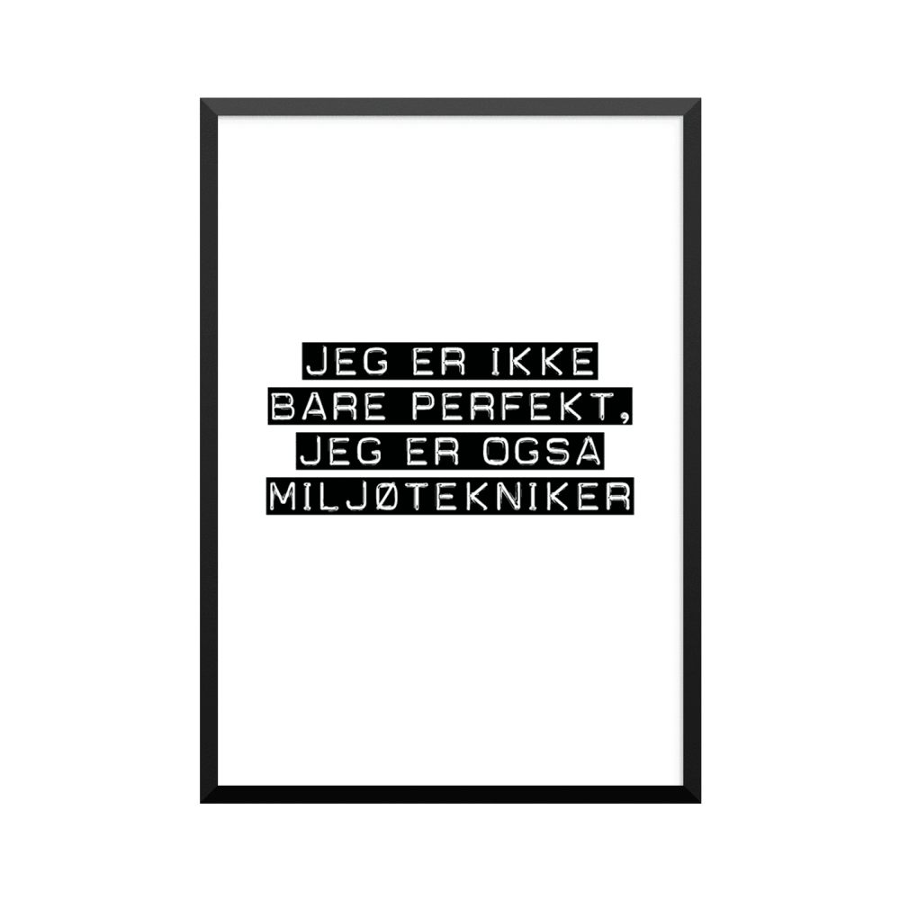 Plakat: Miljøtekniker