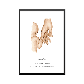 Plakat: Nyfødt og fader,...