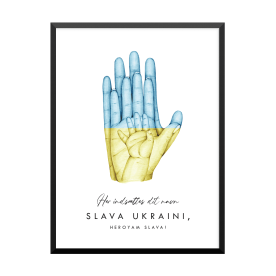 Plakat: 'Slava Ukraini',...