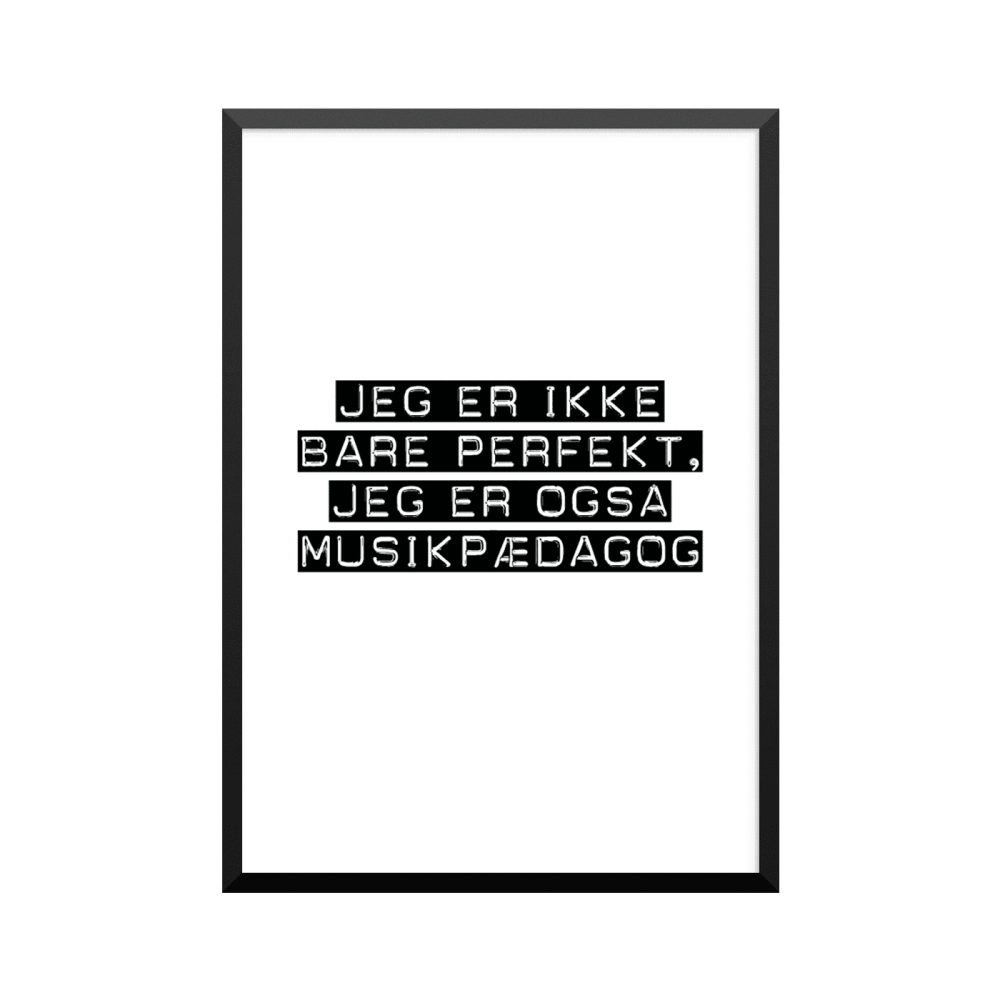 Plakat: Musikpædagog
