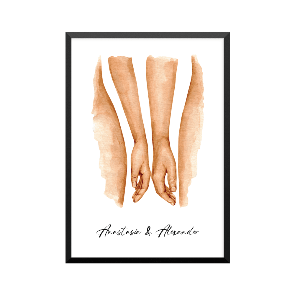 Plakat: Hun og han, par, familie