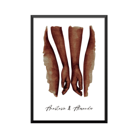 Plakat: Hun og han, par, familie