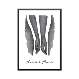 Plakat: Hun og han, par, familie