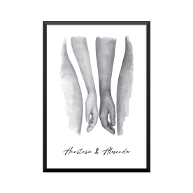 Plakat: Hun og han, par, familie