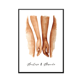 Plakat: Hun og han, par, familie