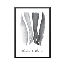 Plakat: Hun og han, par, familie