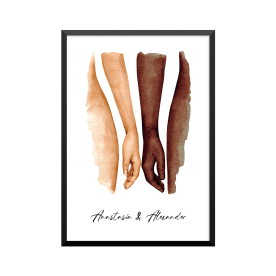 Plakat: Hun og han, par, familie