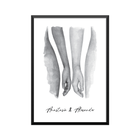 Plakat: Hun og han, par, familie
