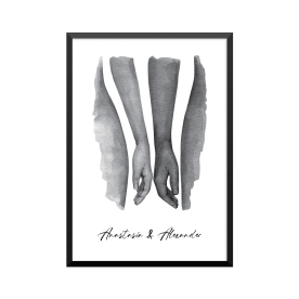 Plakat: Hun og han, par, familie