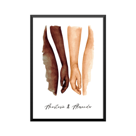 Plakat: Hun og han, par, familie