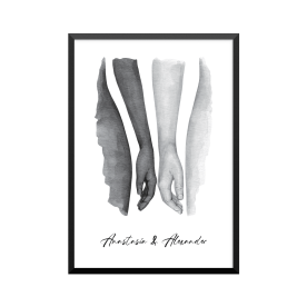 Plakat: Hun og han, par, familie