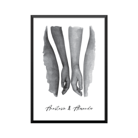 Plakat: Hun og han, par, familie