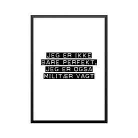 Plakat: Militær vagt