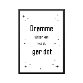 Plakat: 'Drømme'
