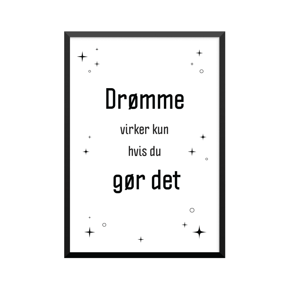 Plakat: 'Drømme'