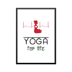 Plakat: 'YOGA for life'