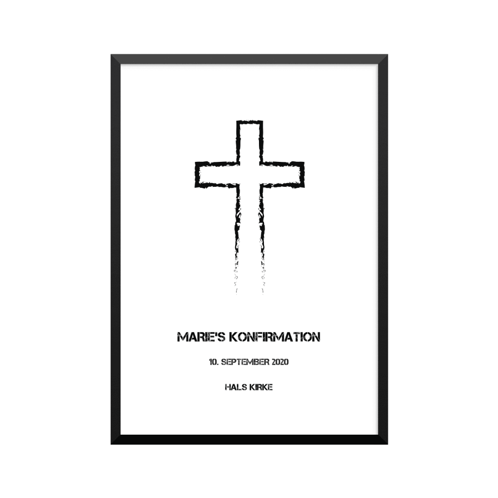 Plakat: 'Shaken', konfirmation