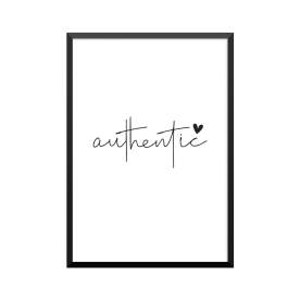 Plakat: 'authentic'