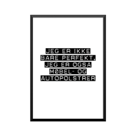 Plakat: Møbel- og autopolstrer