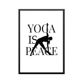 Plakat: 'YOGA IS PEACE'