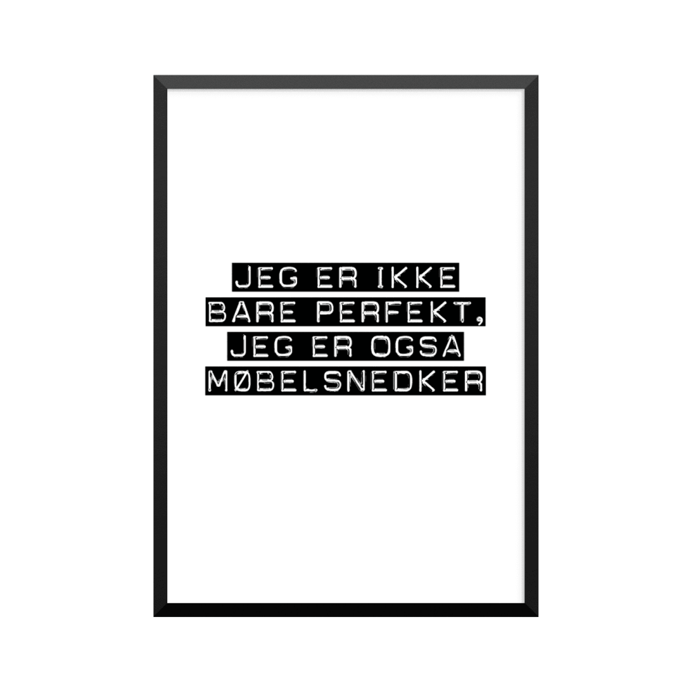 Plakat: Møbelsnedker