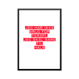 Plakat: Terapi, Hals