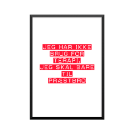 Plakat: Terapi, Præstbro