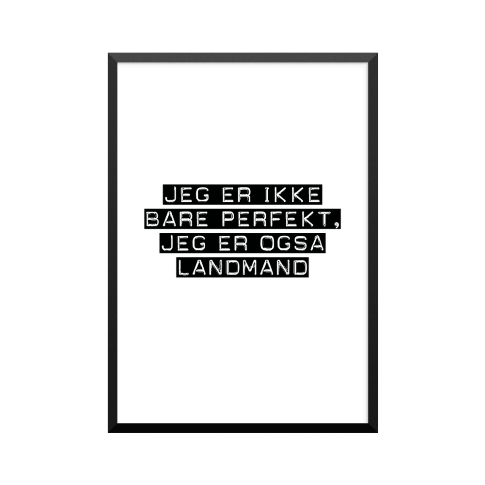 Plakat: Landmand
