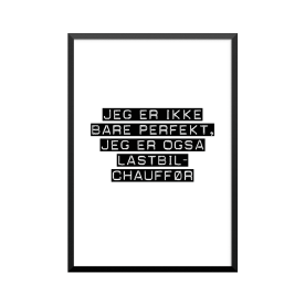 Plakat: Lastbilchauffør