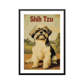 Plakat: Shih Tzu, vintage