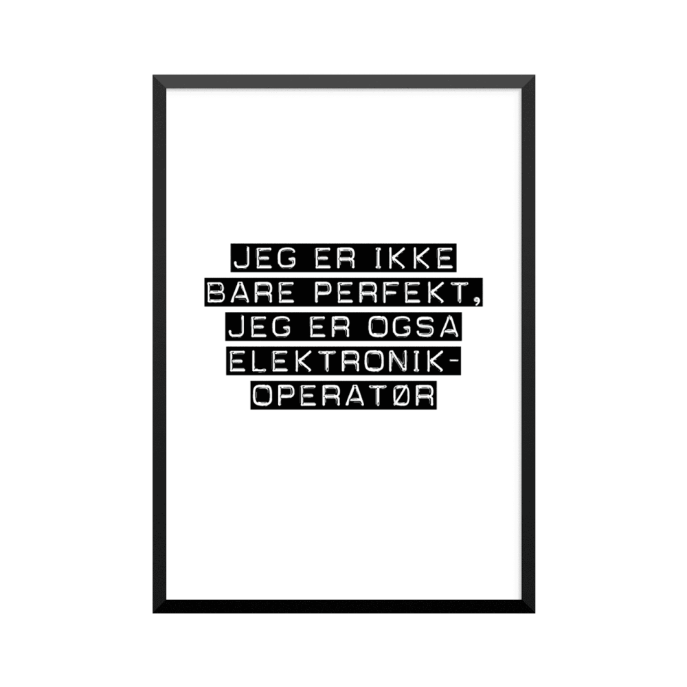 Plakat: Elektronikoperatør
