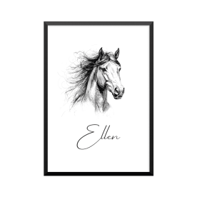 Plakat: Vilde heste, 1,...