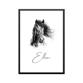 Plakat: Vilde heste, 2,...