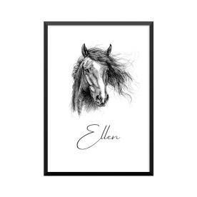 Plakat: Vilde heste, 3,...