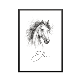 Plakat: Vilde heste, 4,...