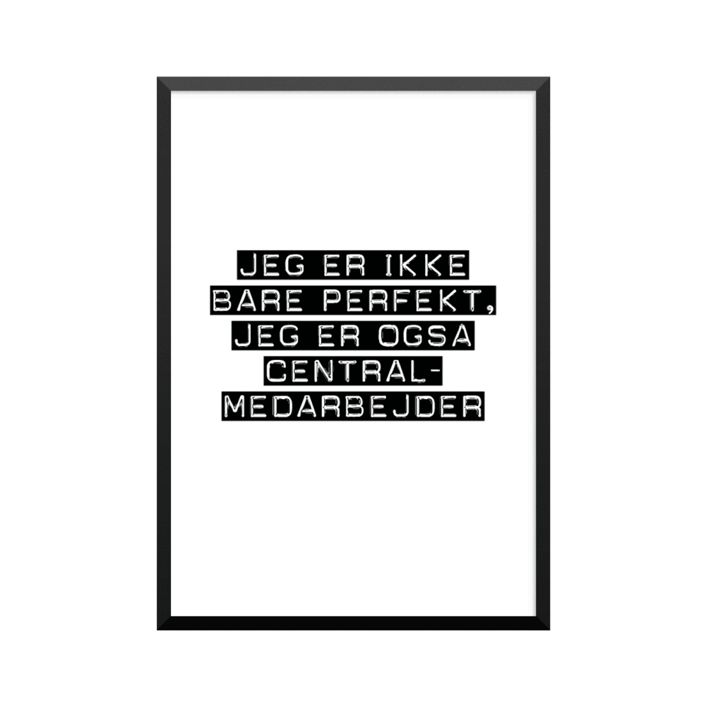 Plakat: Centralmedarbejder