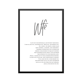 Plakat: 'Wife'